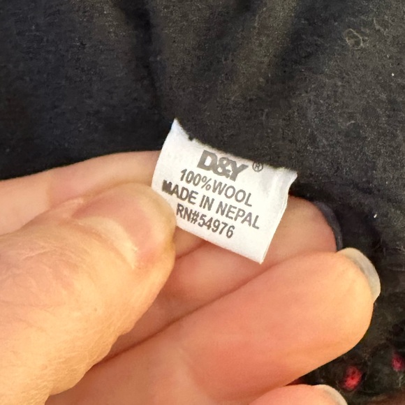 🌟HP🌟Himalayan Trapper Hat 100% Red & Greige Wool Handcraft Collection D&Y Nepal - Picture 7 of 8